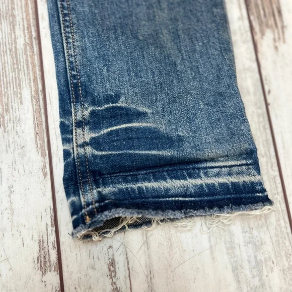 Rag & Bone Distressed Cropped Jeans Raw Hem Size 25 NWT - Picture 10 of 16